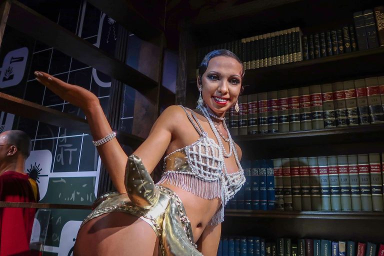 Josephine baker er foreviget på Madame Tussauds Wax Museum i New York.